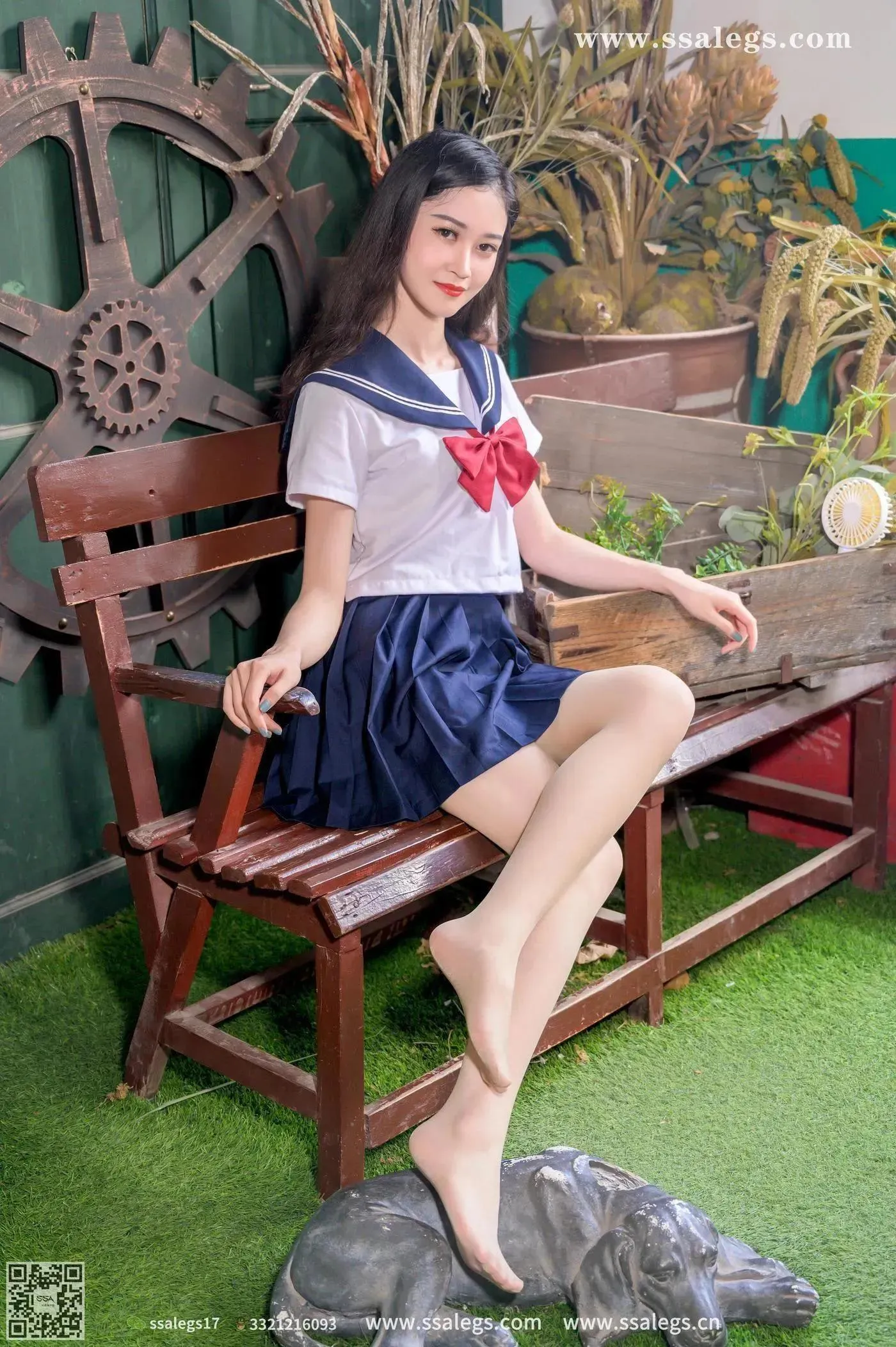 [SSA丝社]超清写真 NO.421 漫漫白色jk制服肉丝写真(上) [84P]插图5